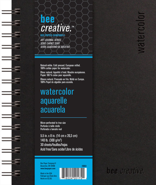 140lb Watercolor Journal Sketchbook, Creative Gift for Artist