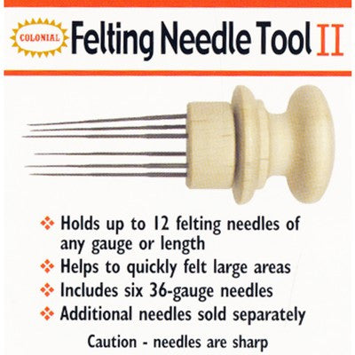Colonial Multi Needle Felting Tools, 6 & 12 Needle – Mondaes Makerspace &  Supply